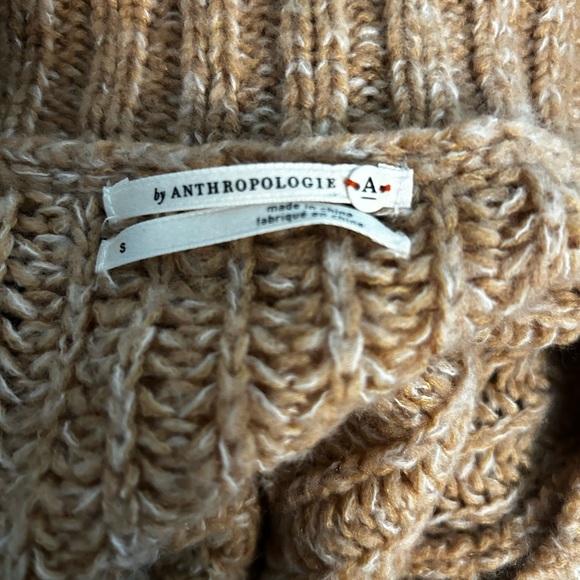 Anthropologie S wool blend Honore Sweater camel colour - Picture 5 of 8